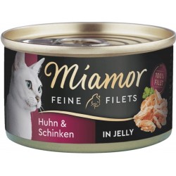 MIAMOR FINE FILETS galaretka w puszce 100g KURA SZYNKA